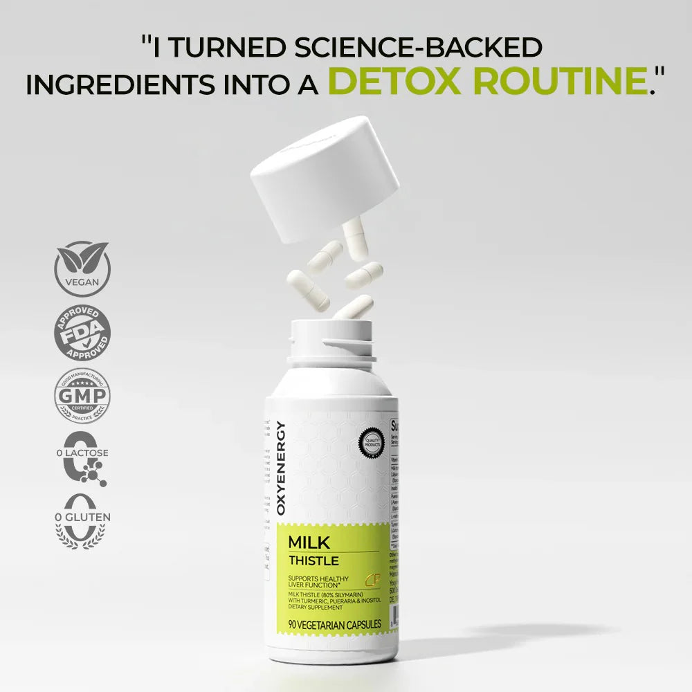 Milk Thistle 300mg Extract - Liver Detox & Repair Support
